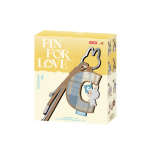 Pop Mart Labubu the Monsters Pin For Love Series Letter Pendent Blind Box (A-M)